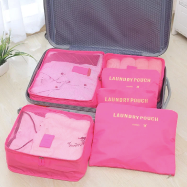 Set x6 Bolsas Organizadoras de Viaje — Tela Oxford Impermeable