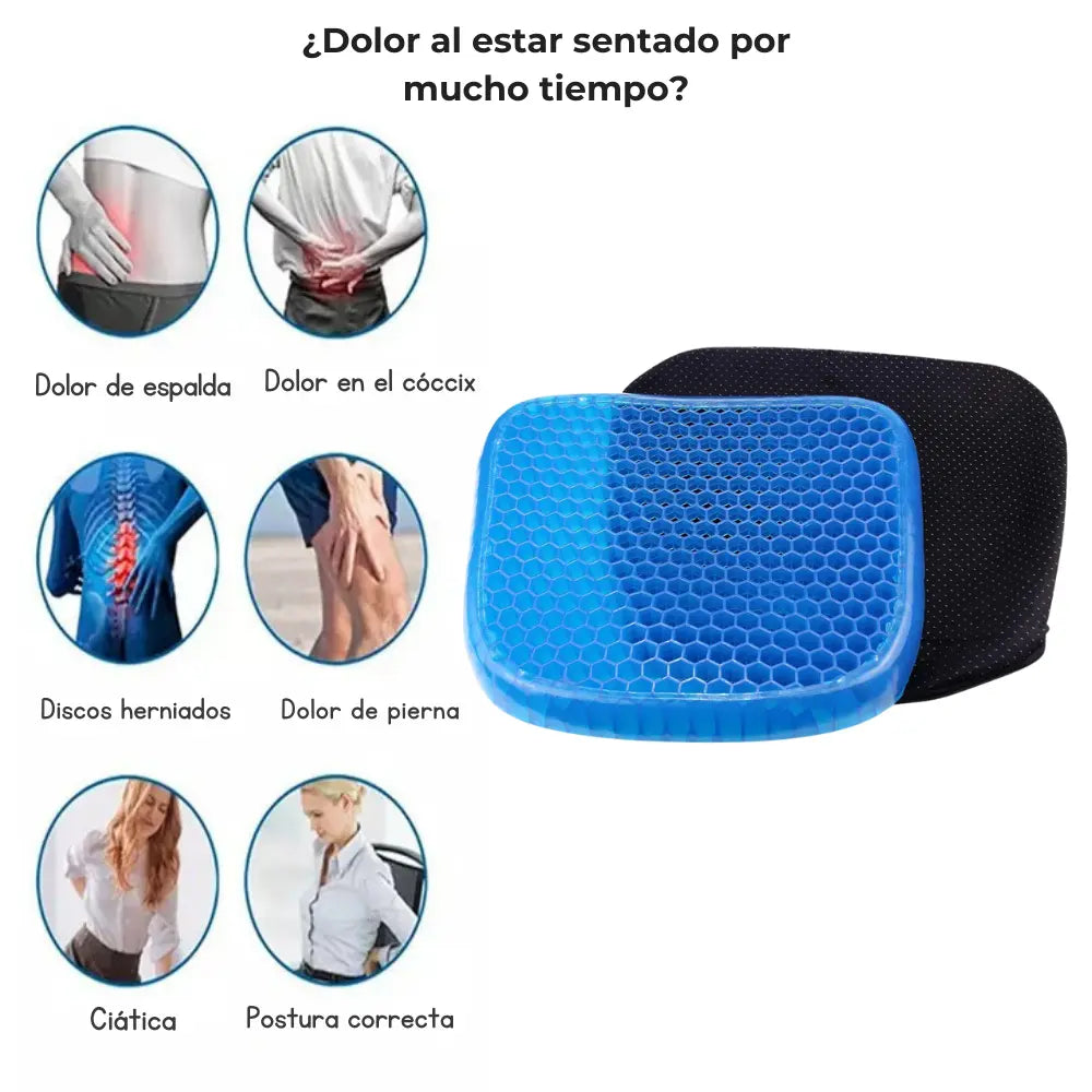 Cojín Gel Antipresión - Vista lateral