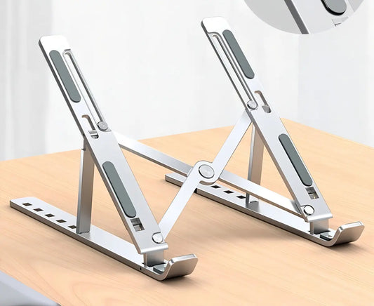 Soporte Metálico para Laptop — Ergonómico, Ajustable y Universal