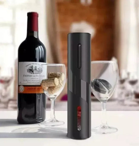 Sacacorchos Eléctrico para Vino — Combo con Preservador y Vertedor