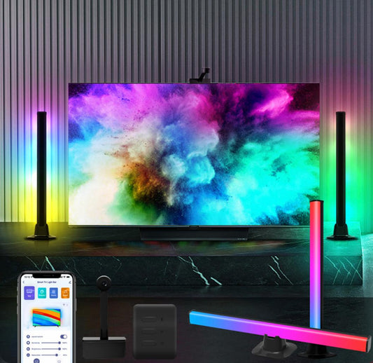 Barra de Luz RGB Inteligente — Sincronización con Música y Control por Voz