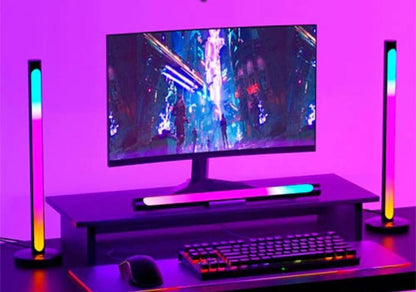 Barra de Luz RGB Inteligente — Sincronización con Música y Control por Voz