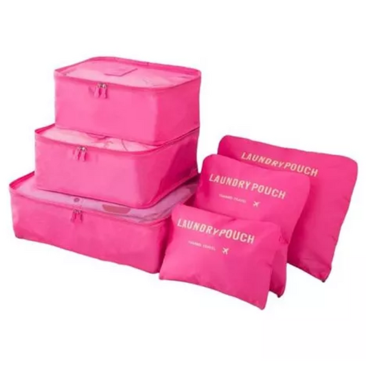 Set x6 Bolsas Organizadoras de Viaje — Tela Oxford Impermeable