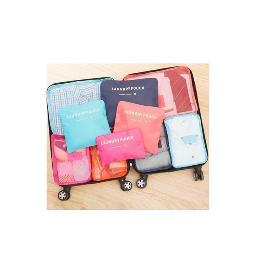 Set x6 Bolsas Organizadoras de Viaje — Tela Oxford Impermeable