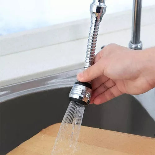 Extensor de Grifo Metálico — Flexible y Universal para Cocina y Baño