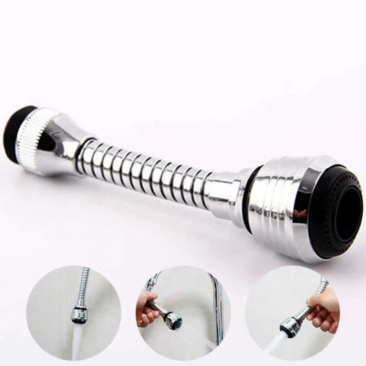 Extensor de Grifo Metálico — Flexible y Universal para Cocina y Baño