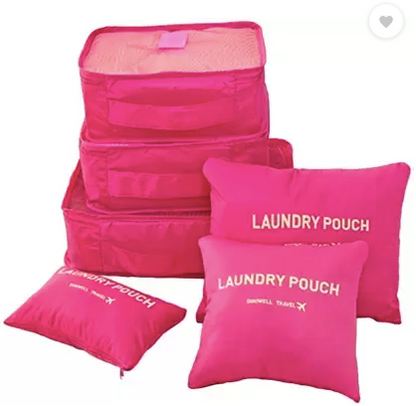 Set x6 Bolsas Organizadoras de Viaje — Tela Oxford Impermeable