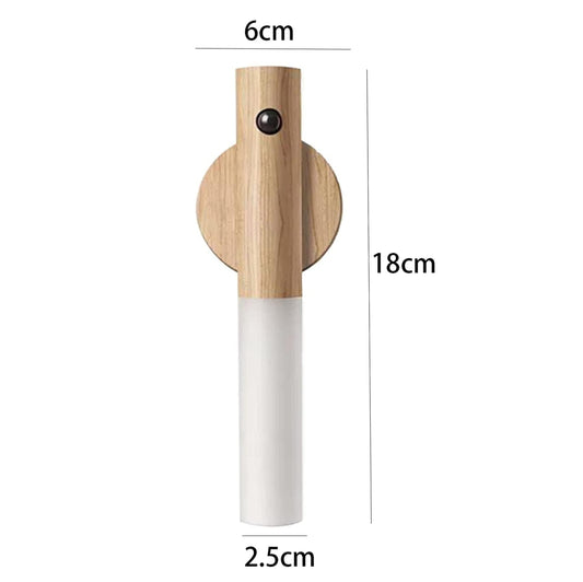 Luz Nocturna con Sensor de Movimiento — Inalámbrica, Madera y Acrílico