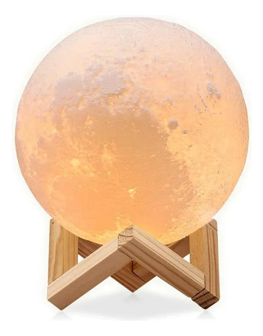 Lámpara de Escritorio Diseño Luna — Luz Decorativa Multicolor