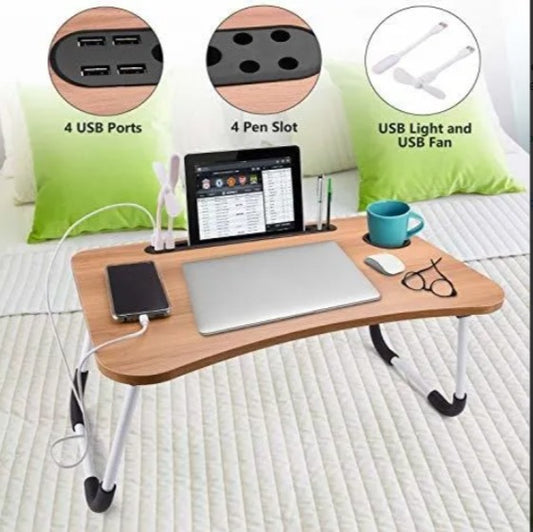 Mesa Plegable Multifuncional — Para Laptop, Tablet y Desayuno en Cama