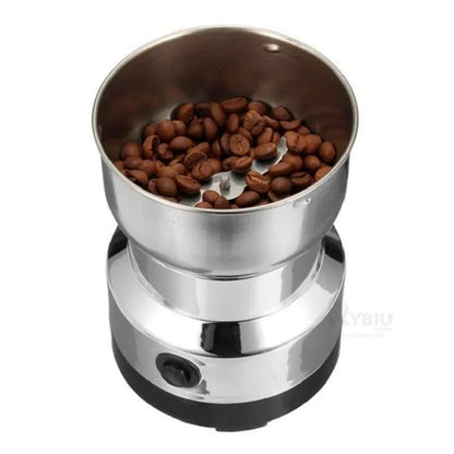 Molino de Café Eléctrico Portátil — Cuchillas de Acero y Molienda Uniforme
