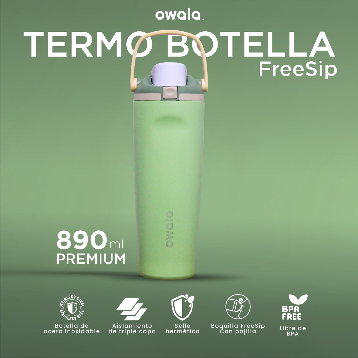 Termo Owala FreeSip 890ml