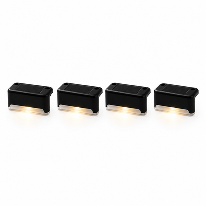 Kit x4 Luces LED Solares Automáticas — Jardín, Escaleras y Exterior
