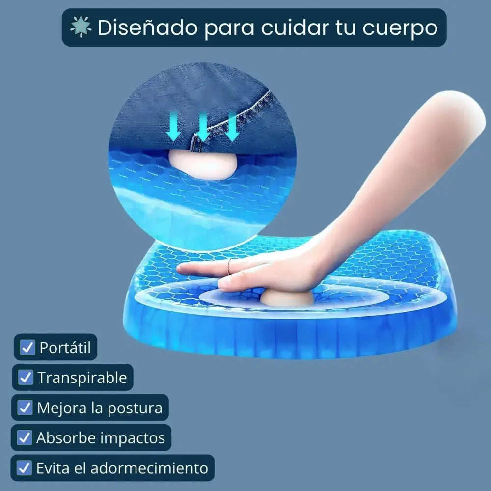 Cojín Gel Antipresión - En uso