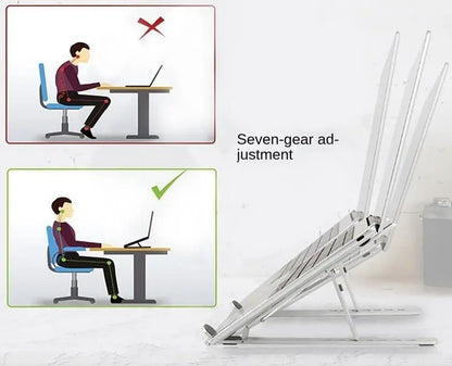 Soporte Metálico para Laptop — Ergonómico, Ajustable y Universal