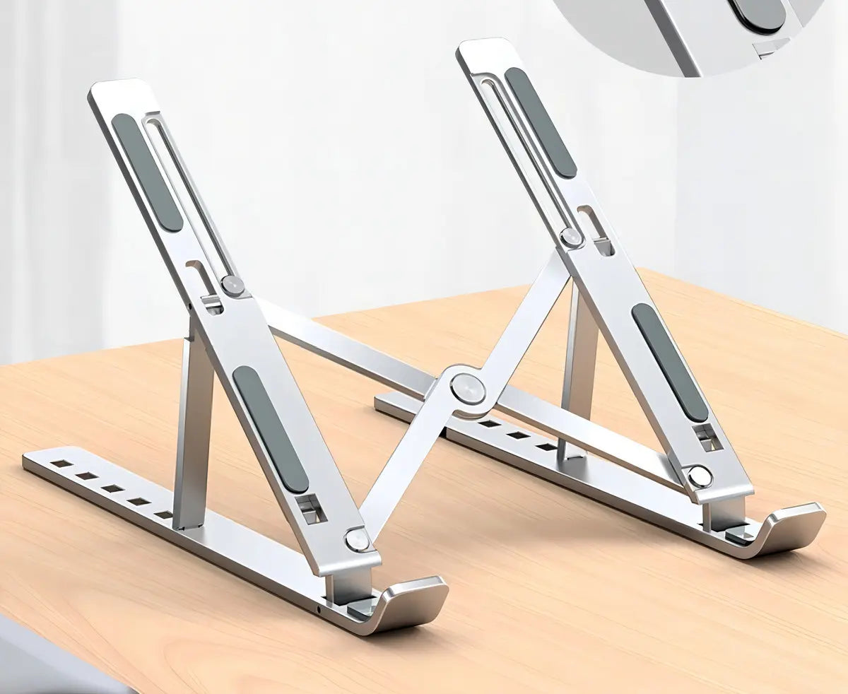 Soporte Metálico para Laptop — Ergonómico, Ajustable y Universal