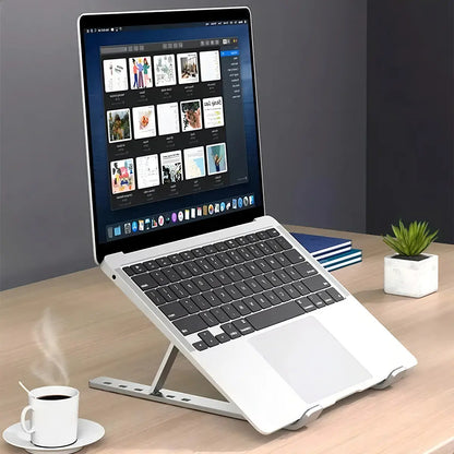 Soporte Metálico para Laptop — Ergonómico, Ajustable y Universal