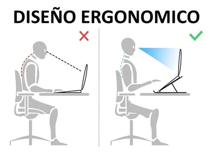 Soporte Metálico para Laptop — Ergonómico, Ajustable y Universal