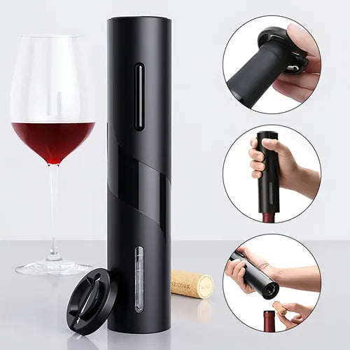 Sacacorchos Eléctrico para Vino — Combo con Preservador y Vertedor