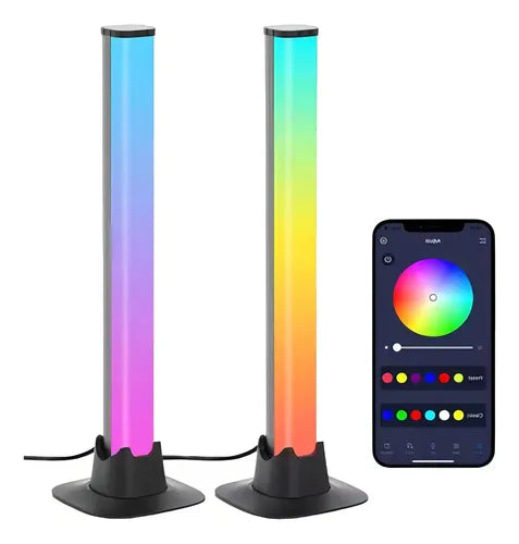 Barra de Luz RGB Inteligente — Sincronización con Música y Control por Voz